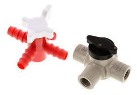 Válvulas De Bola De Plástico De 3 Vías (no De PVC)