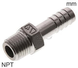 Imagen destacada de la colección - Boquilla De Manguera Accesorios Acero Inoxidable Roscas NPT Macho PN16