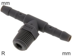 Espigas De Manguera En T Roscas R De Plástico Macho PN10