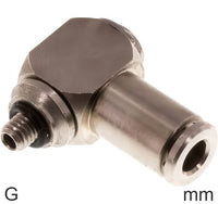 Codo Conector Push-In Latón Roscas G Macho En L