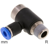 Codo Conector Push-In Latón Y Plástico Roscas R Macho Hexagonal Interior