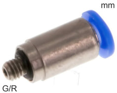 Conectores Push-In Latón Y Plástico Roscas-G/R Cuerpo Redondo Macho