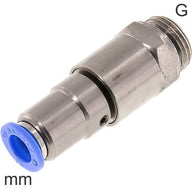 Conectores Push-In Giratorios Latón Y Plástico Roscas G Macho Dos Rodamientos De Bolas