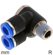 Accesorios En Y Push-In De Latón Y Plástico Con Roscas R Codo Macho Hexagonal Exterior