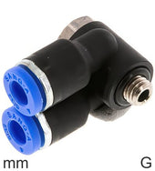 Push-In Y Accesorios Latón Y Plástico Roscas G Codo Macho Hexagonal Exterior