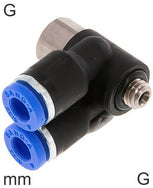 Conectores Push-In En Y De Latón Y Plástico Con Roscas G Macho/Hembra