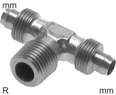 Conectores En T Push-On Roscas R De Acero Inoxidable Forma T Masculina Sin Tuerca