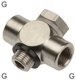 Imagen destacada de la colección - Conectores En T Push-On Roscas G Macho/Hembra Banjo