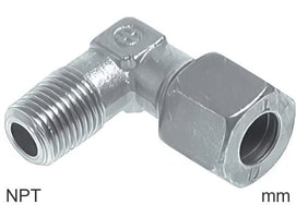 Accesorios En Ángulo De Compresión Acero Inoxidable Roscas NPT Macho