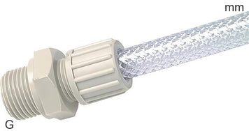 Racor De Compresión Roscas G De Plástico Macho Para Malla Manguera