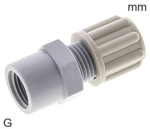 Racor De Compresión Roscas G De Plástico Hembra