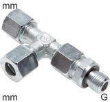 Imagen destacada de la colección - Conectores En T De Compresión Acero Inoxidable Roscas G Macho En L Ajustable