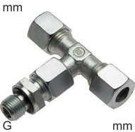 Conectores En T De Compresión Roscas G De Acero Inoxidable Macho En Forma De T Ajustable