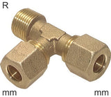 Imagen destacada de la colección - Conectores En T De Compresión Latón Roscas R Macho En Forma De L