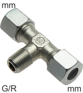 Conectores En T De Compresión Acero Inoxidable Roscas-G/R Macho En Forma De T