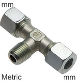 Imagen destacada de la colección - Conectores En T De Compresión Acero Inoxidable Roscas Métricas Macho En Forma De T