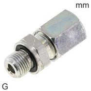 Accesorios De Anillo Cortante Acero / Acero Inoxidable Roscas G Macho Con Sello De Elastómero