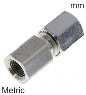 Accesorios De Anillo Cortante Acero / Acero Inoxidable Roscas Métricas Hembra