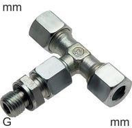 Anillo Cortante Conectores En T Acero / Acero Inoxidable Roscas G Macho En T Ajustable