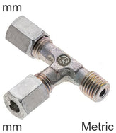 Anillo Cortante Conectores En T Acero / Acero Inoxidable Roscas Métricas Forma En L