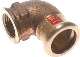 Codo Accesorios Prensados 90 Grados Con Interior Prensado Y Rosca Hembra