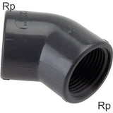 Imagen destacada de la colección - Angled Fittings 45deg PVC Rp-Threads Female PN16