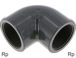 Accesorios En Ángulo PVC 90 Grados Con Rosca Hembra PN16