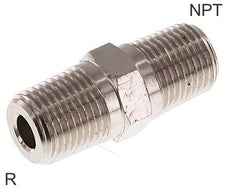Niple Doble Latón R/NPT-Roscas PN60