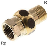 Threaded Extensions Brass / Cast Iron / Stainless Steel R/Rp-Threads With Flat Seal PN25