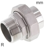 Niples Dobles Roscas R De Acero Inoxidable Y Extremo De Soldadura Con Sello Plano PN16