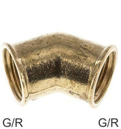 Accesorios En Ángulo 45 Grados Latón / Fundición De Hierro / Acero Inoxidable Roscas-G/R Hembra PN25