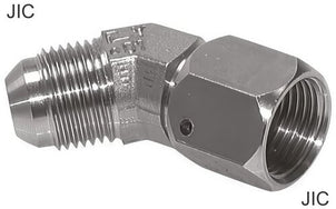 Accesorios En Ángulo 45 Grados Acero / Acero Inoxidable Roscas JIC Macho/Hembra PN310