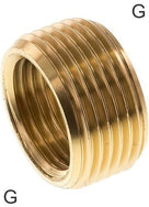 Niples Reductores Latón Roscas G Sin Collar PN100