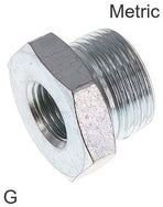 Niples Reductores Acero G/Métrico-Roscas PN315