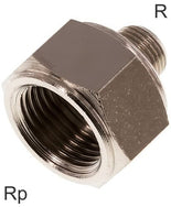 Niples Reductores Latón R/Roscas Rp PN16