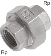 Accesorios De Manguito Latón / Fundición De Hierro / Acero Inoxidable Roscas Rp PN25