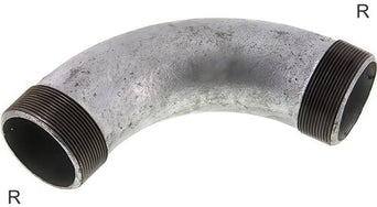 Accesorios De Codo Roscado Fundición De Hierro / Acero Inoxidable Roscas R PN25