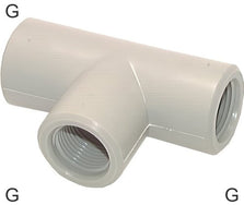 Conectores En T Roscas G De Plástico Hembra PN10