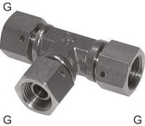 Imagen destacada de la colección - Conectores En T Acero / Acero Inoxidable Roscas G Hembra Con Cono Para Manguera De 60 Grados PN400