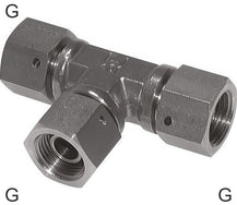 Conectores En T Acero / Acero Inoxidable Roscas G Hembra Con Cono Para Manguera De 60 Grados PN400