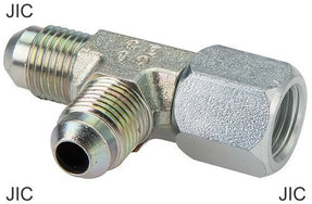Conectores En T Acero / Acero Inoxidable Roscas JIC Macho/Hembra En L PN350