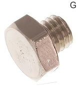 Tapones De Cierre Latón / Acero Inoxidable Roscas G Hexagonal Exterior PN40