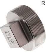 Tapones De Cierre Fundición De Hierro / Acero Inoxidable Roscas R Hexagonal Exterior PN25