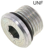 Tapones De Cierre Acero Inoxidable Roscas UNF Hexágono Interior PN630