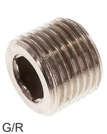 Tapones De Cierre Latón / Acero Inoxidable Roscas-G/R Hexágono Interior PN40