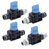 Válvulas Manuales De Cierre Con Racores A Presión