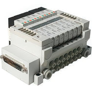 Válvulas Solenoides Conector D-sub Plug In Colector Montado En Base SMC VV5Q11-F1000