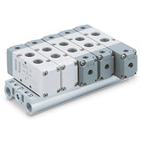 Imagen destacada de la colección - SMC 5-Way Manifold Solenoid Valves VV5F5