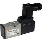 Imagen destacada de la colección - SMC 5-Way Direct Operated Poppet Solenoid Valves With Rubber Seal VK3000