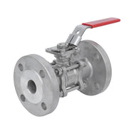 TamesonPRO 1124 Válvulas De Bola De Acero Inoxidable Con Brida De 2 Vías De 3 Piezas ISO 5211